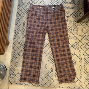 Miaou Brown Plaid Tommy Pant